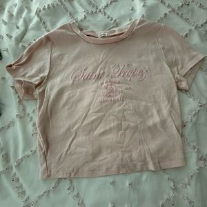 Garage Pink Basic Crop Top